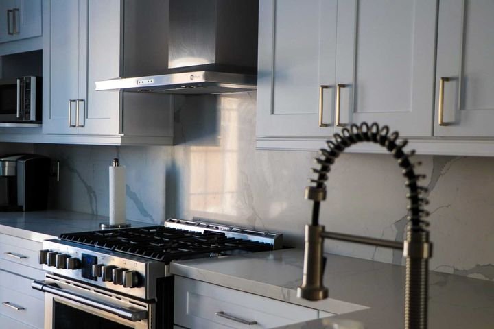 Sink and range, Canada Kitchens cabinets