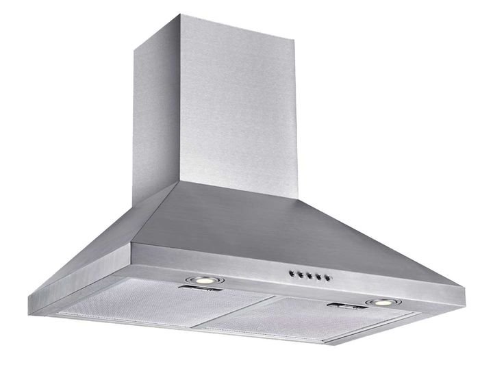 Stainless steel chimney range hood by X-Calibur
